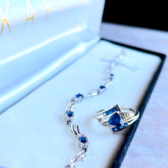 Kay Jewelers Jewelry - 💍 Vintage 10k White Gold Tanzanite Stone & Matching Bracelet 🆕